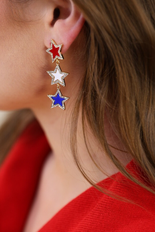 Star Spangled Drop Earrings