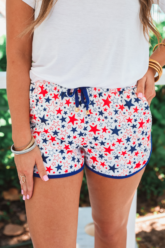 Oh My Stars Drawstring Everyday Shorts