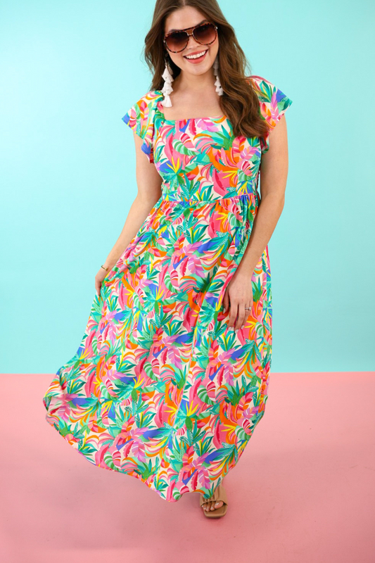 Take Me To Cabo Tropical Dress