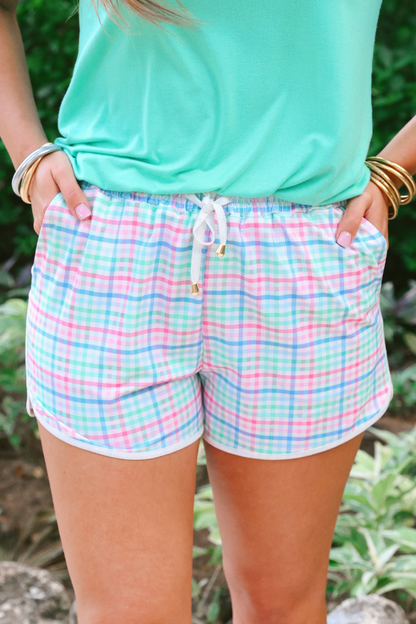 PREORDER-Pastel Plaid Everyday Shorts