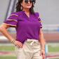 Sideline Style Ric Rac Top