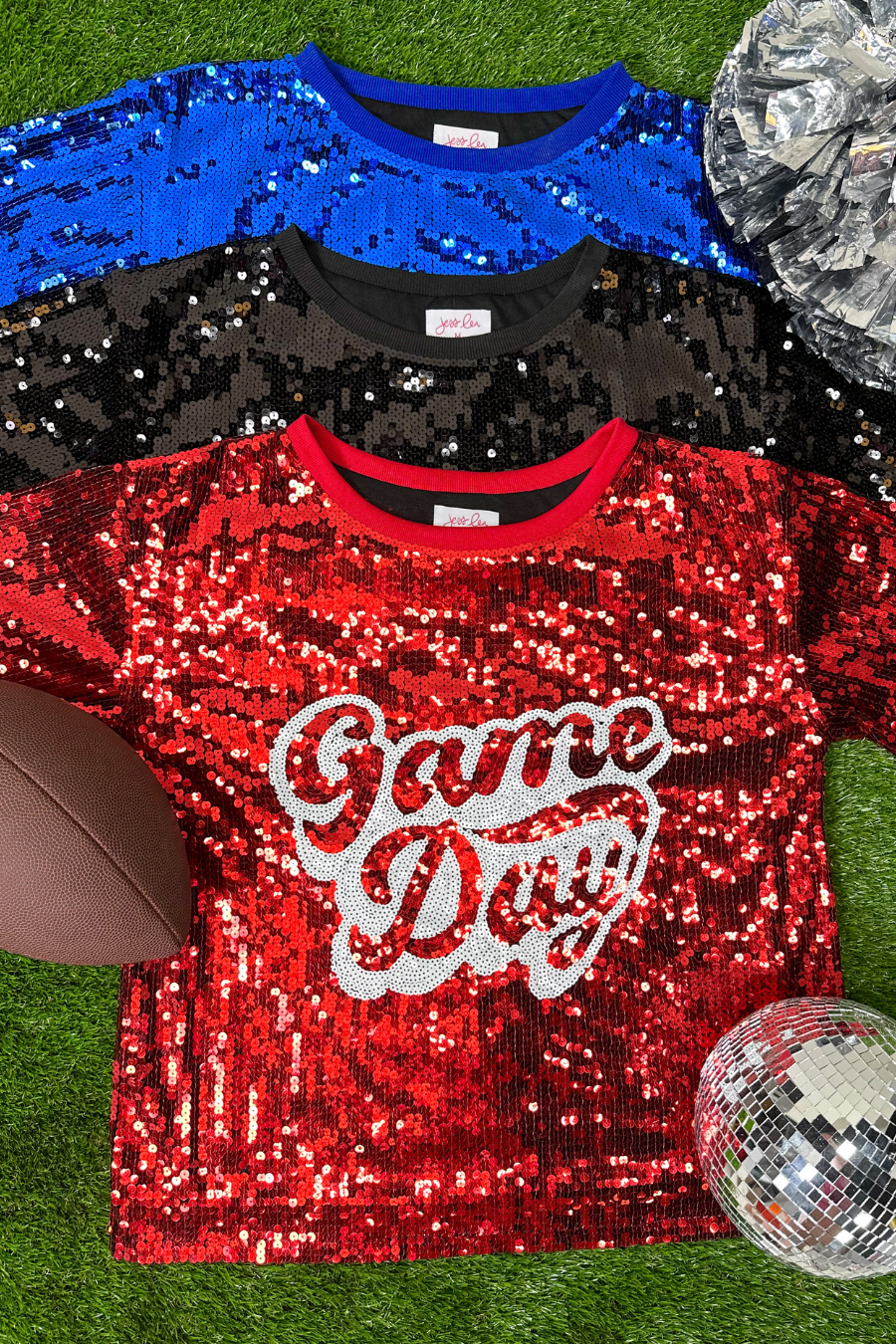 Sequin Game Day Top