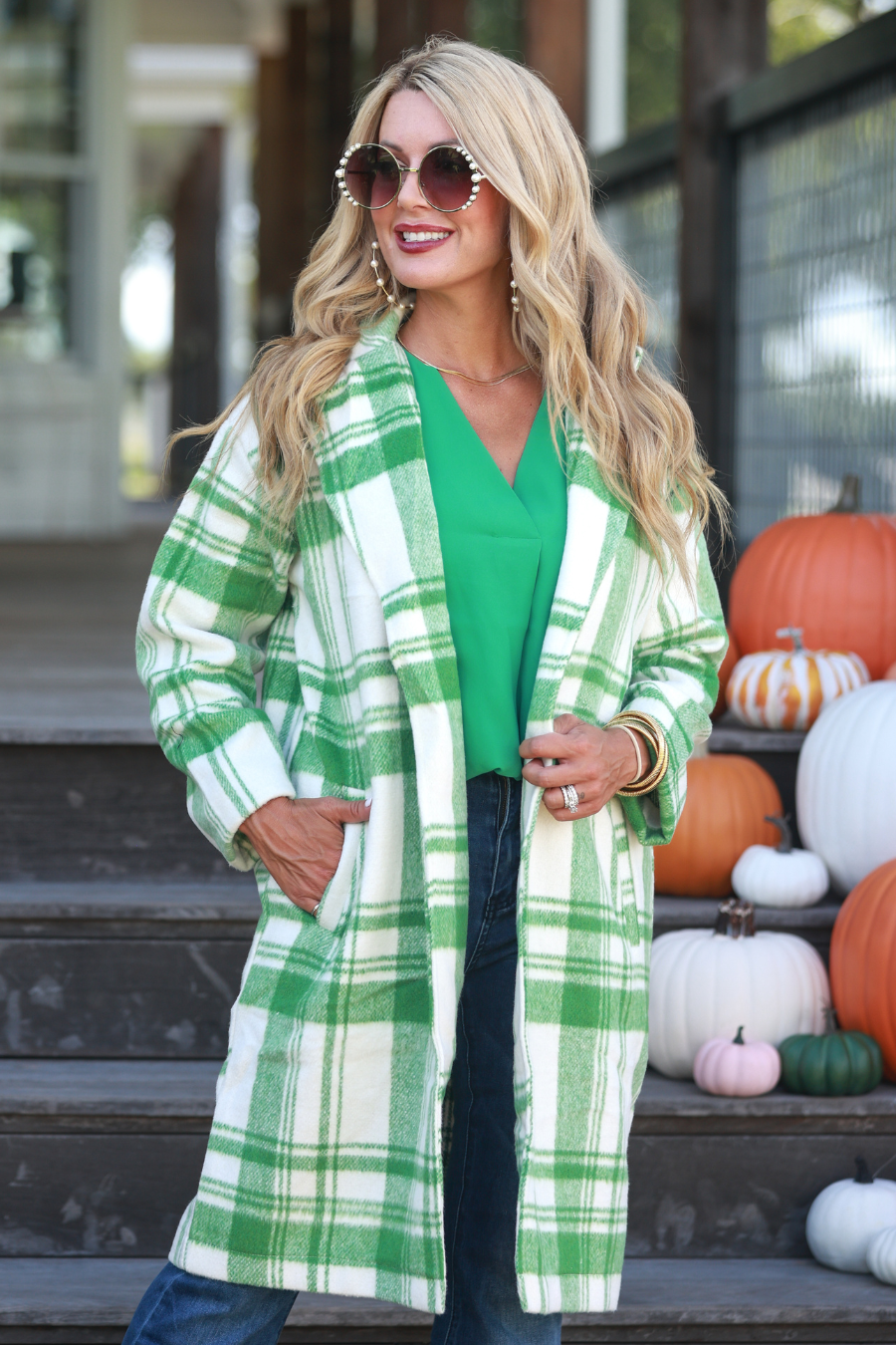 High Expectations Plaid Coat