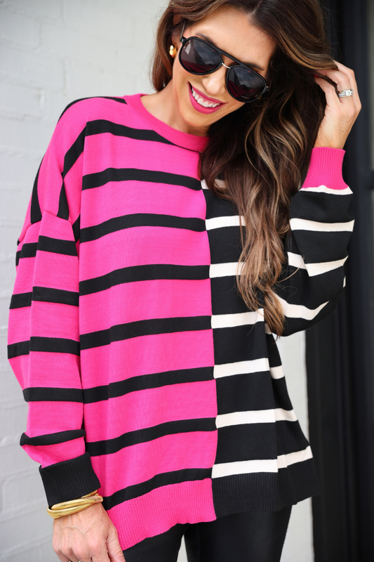 PREORDER - Parker Striped Sweater