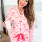 Bonita Bow Ruffle Pajama Set