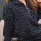 Landon Leopard Quarter Zip