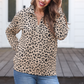 Landon Leopard Quarter Zip