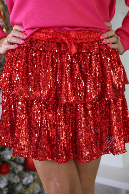 Feel The Fire Sequin Skort