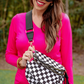 PREORDER-Running Errands Bum Bag, Black/White Checkered