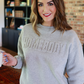 Homebody Embossed Sweatshirt