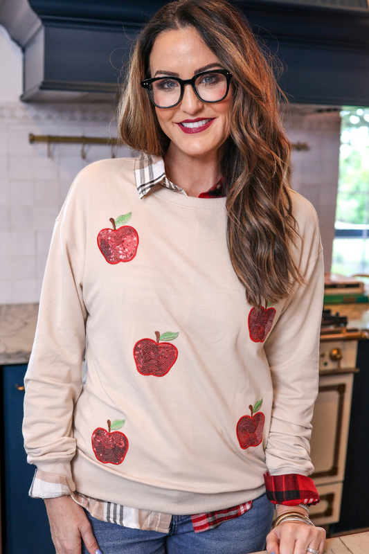 PREORDER - Apple Orchard Sequin Sweatshirt