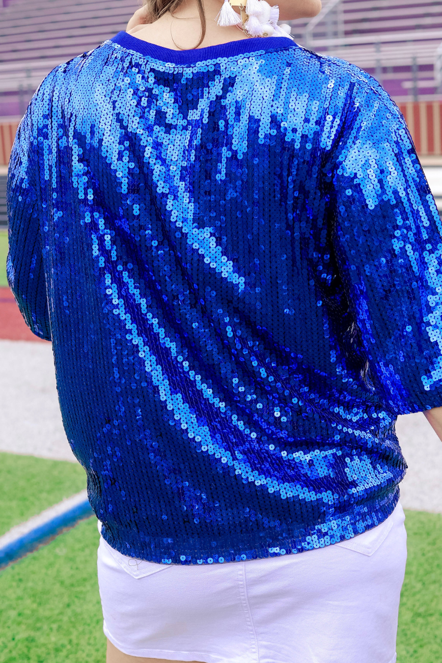 Sequin Game Day Top