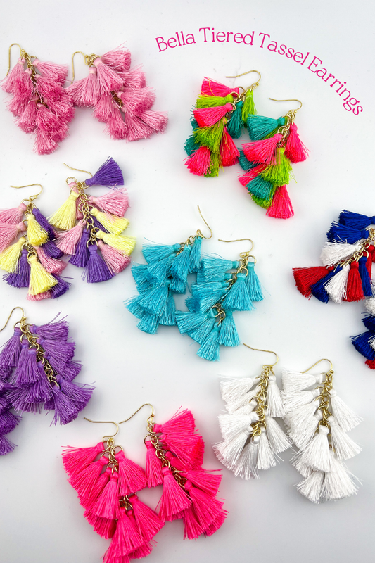 Bella Tiered Tassel Earrings