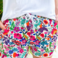 PREORDER-Fiesta Time Floral Drawstring Everyday Shorts, White