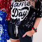 Sequin Game Day Top