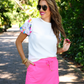 Solid Neon Pink Skort