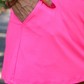 Solid Neon Pink Skort