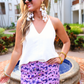 Purple Petals Skort