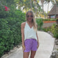 PREORDER-Solid Lavender Everyday Shorts