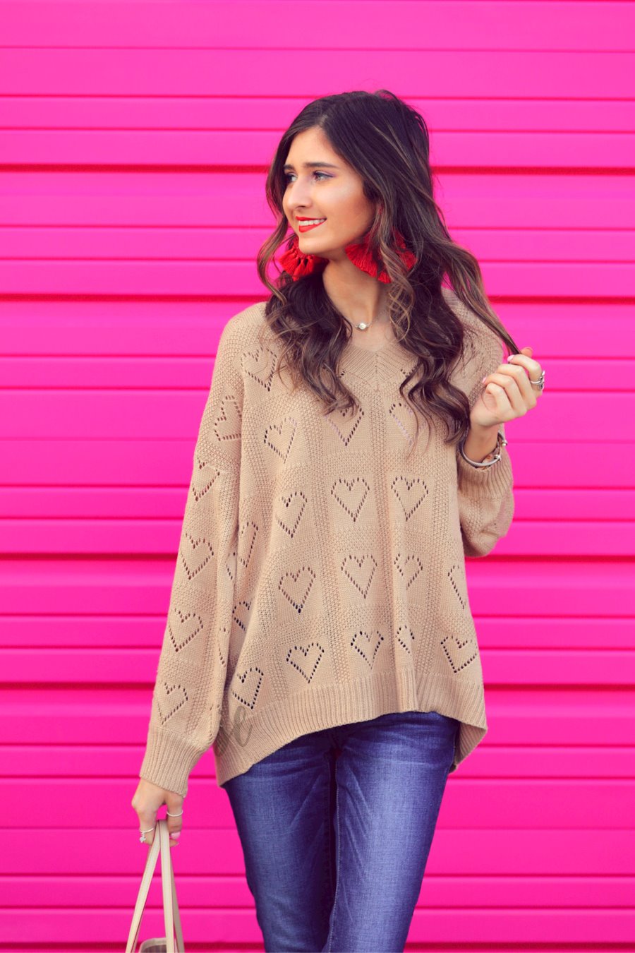 Be Mine Cut Out Heart Sweater - Jess Lea Wholesale